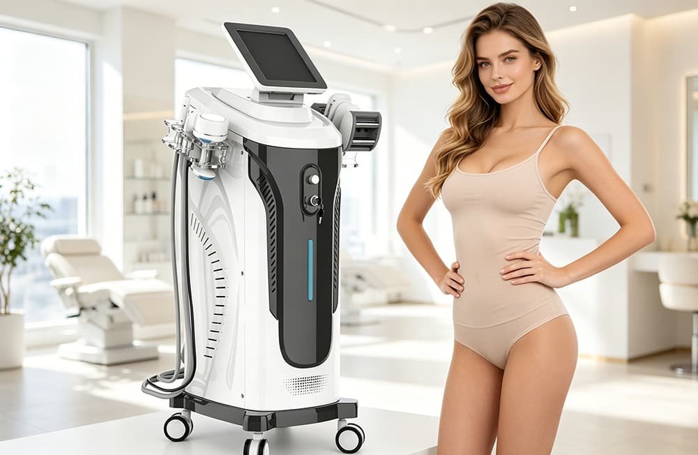 Roller vacuum body slimming device with cellulite reduction, IQUEENTECH professional equipment