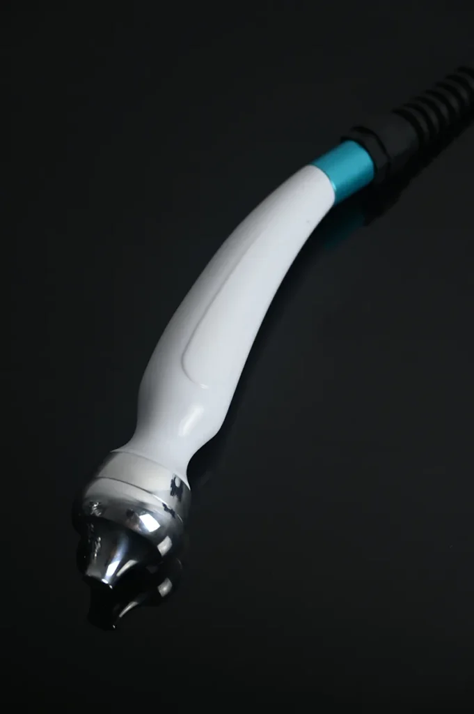 Ultrasound eye handle for professional hydradermabrasion facial anti-aging machine