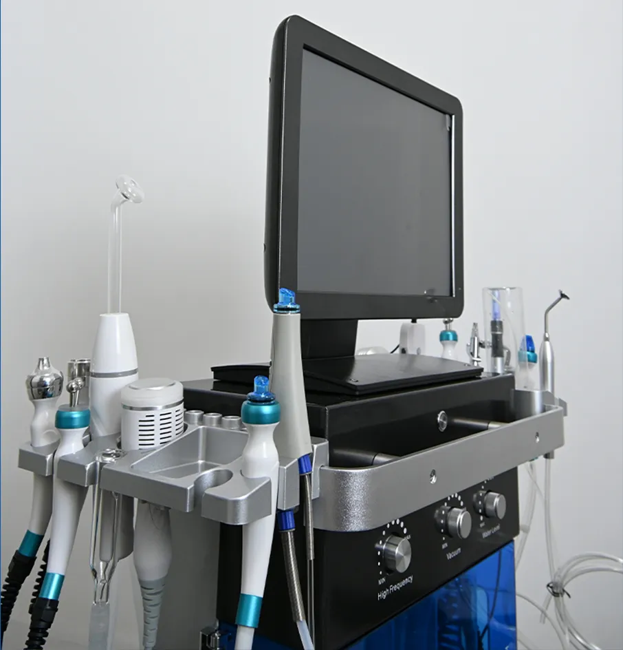15-in-1 multifunctional hydradermabrasion facial machine handles