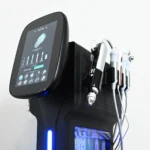 10 in 1 Hydradermabrasion Machine right close-up, Aqua Peeling facial machine multi-functional handles