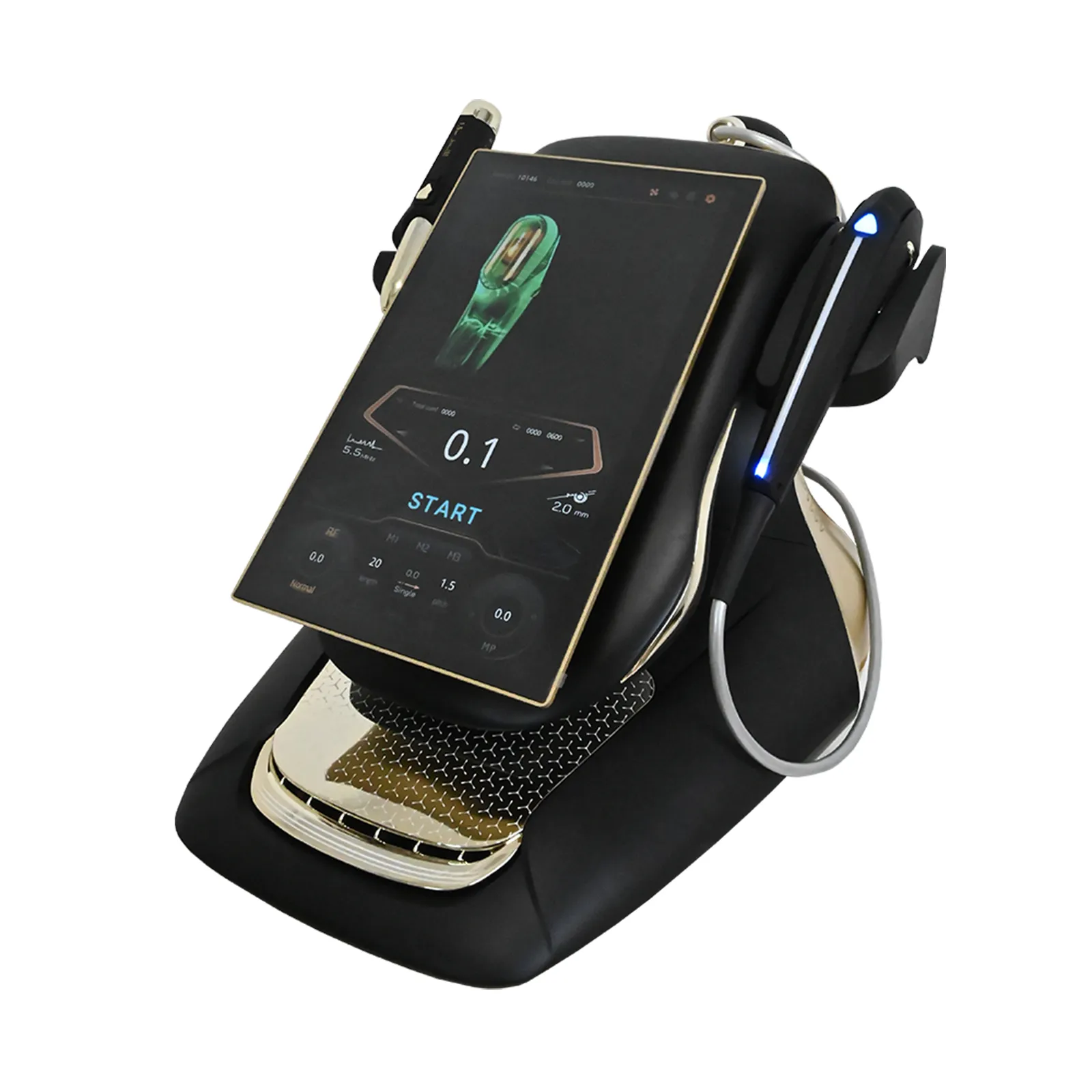 IQUEENTECH 25D 360MAX HIFU RF EMS Anti‑Aging Machine right side view
