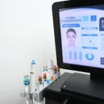 Multifunctional hydradermabrasion facial machine control panel