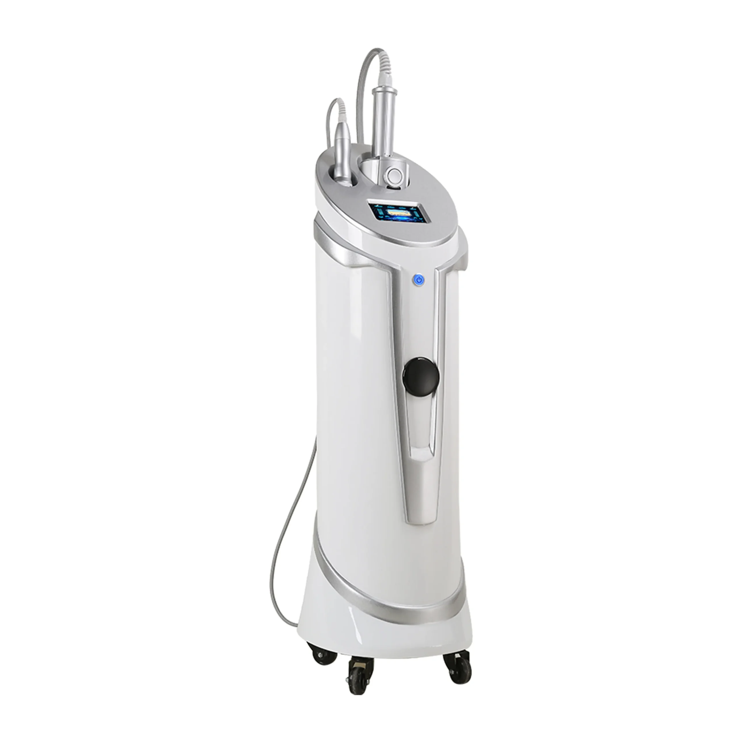 Left side view of professional inner ball cellulite roller massager lymphatic machine