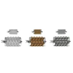 IQUEENTECH Inner Ball Cellulite Roller Massager Silicone and Metal Rollers