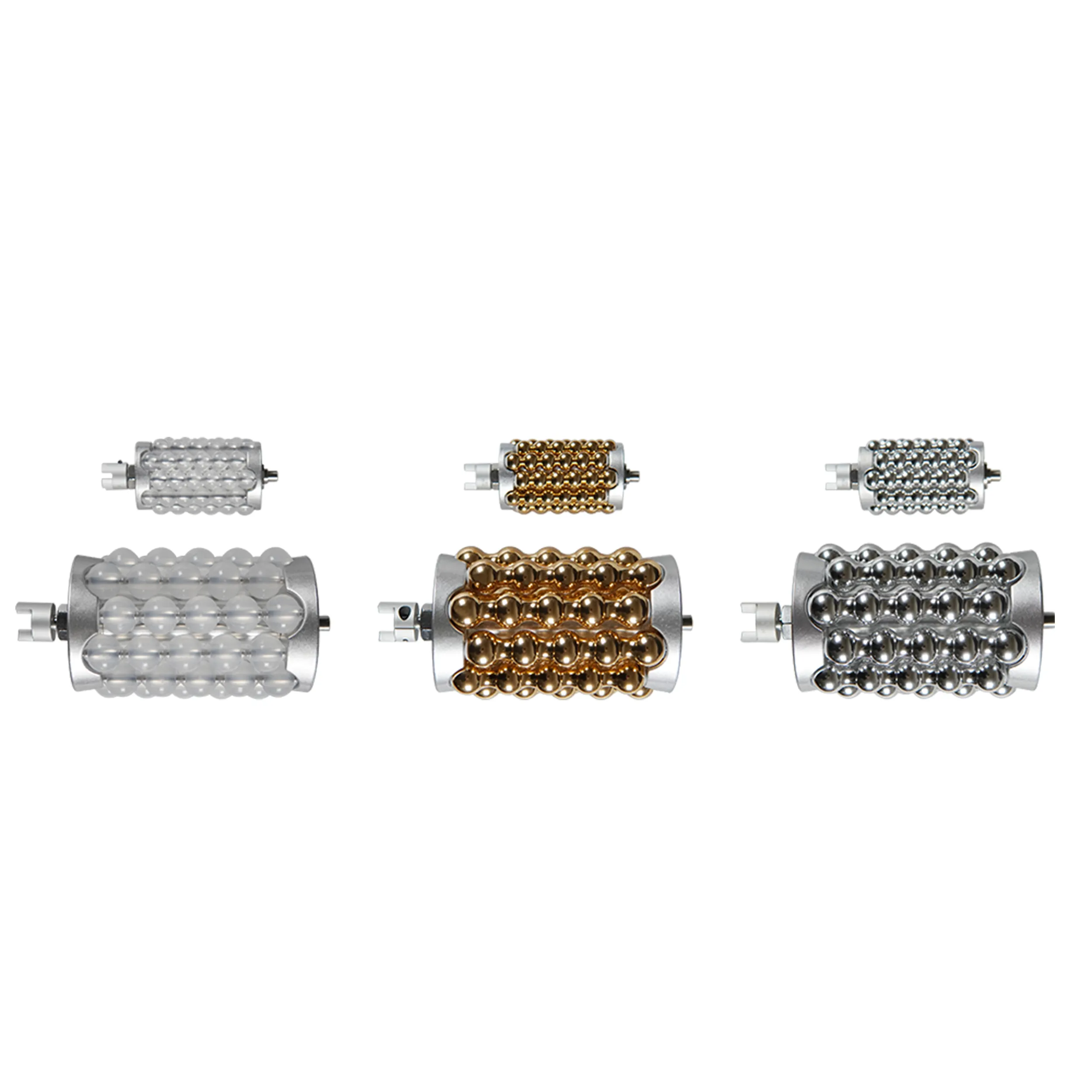 IQUEENTECH Inner Ball Cellulite Roller Massager Silicone and Metal Rollers