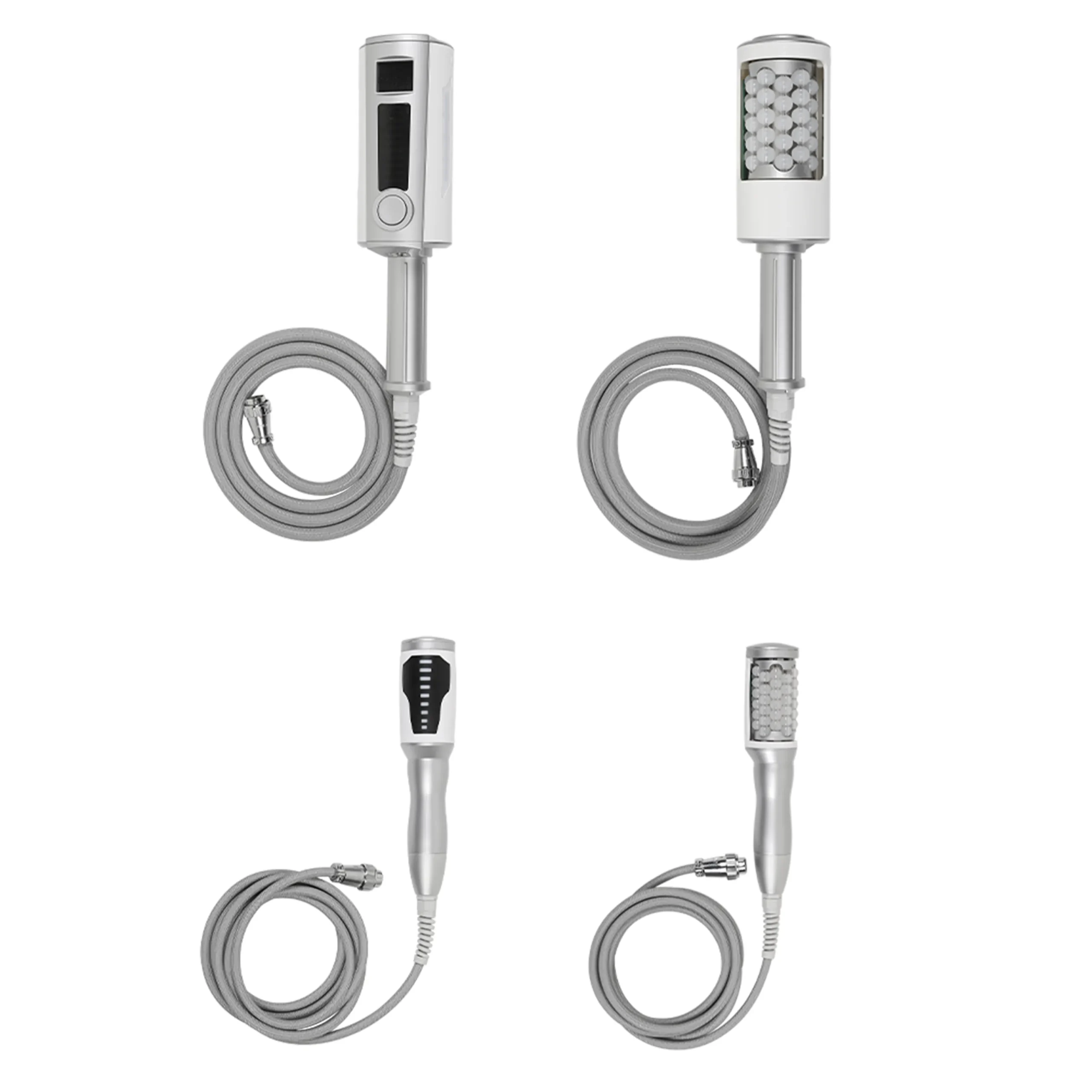 Two different handles for inner ball cellulite roller massager lymphatic machine
