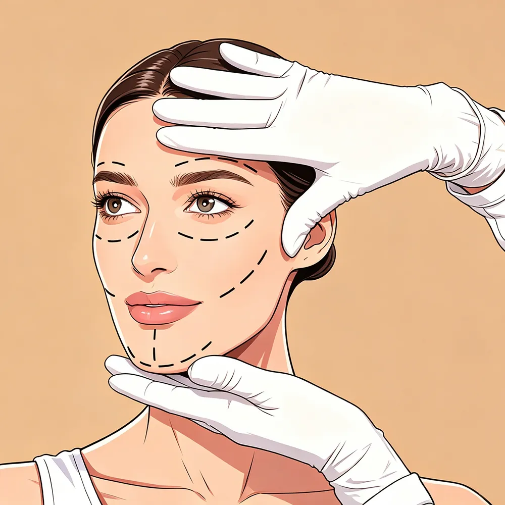 iqueentech spa adviser illustration: professional facial treatment consultation for beauty salon equipment