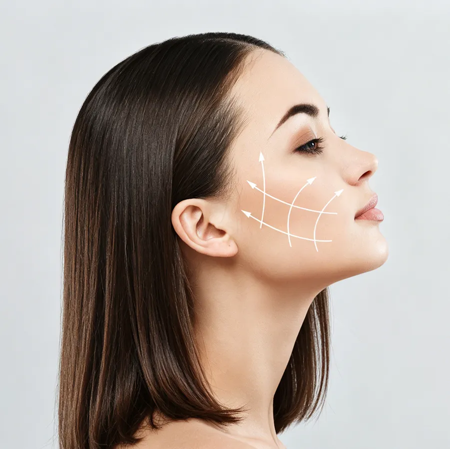 iqueentech non-surgical facial skin tightening treatment for skin firming and anti-aging