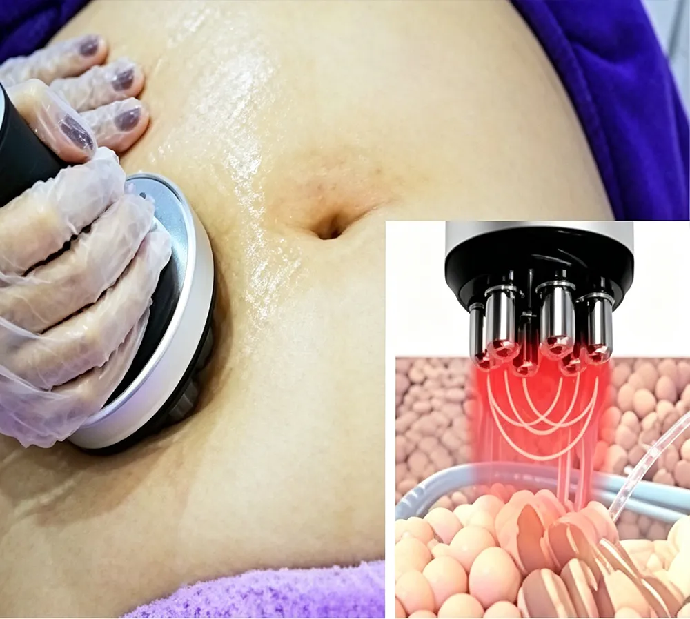 Multifunctional cryolipolysis machine with body radio frequency (RF) treatment for fat reduction