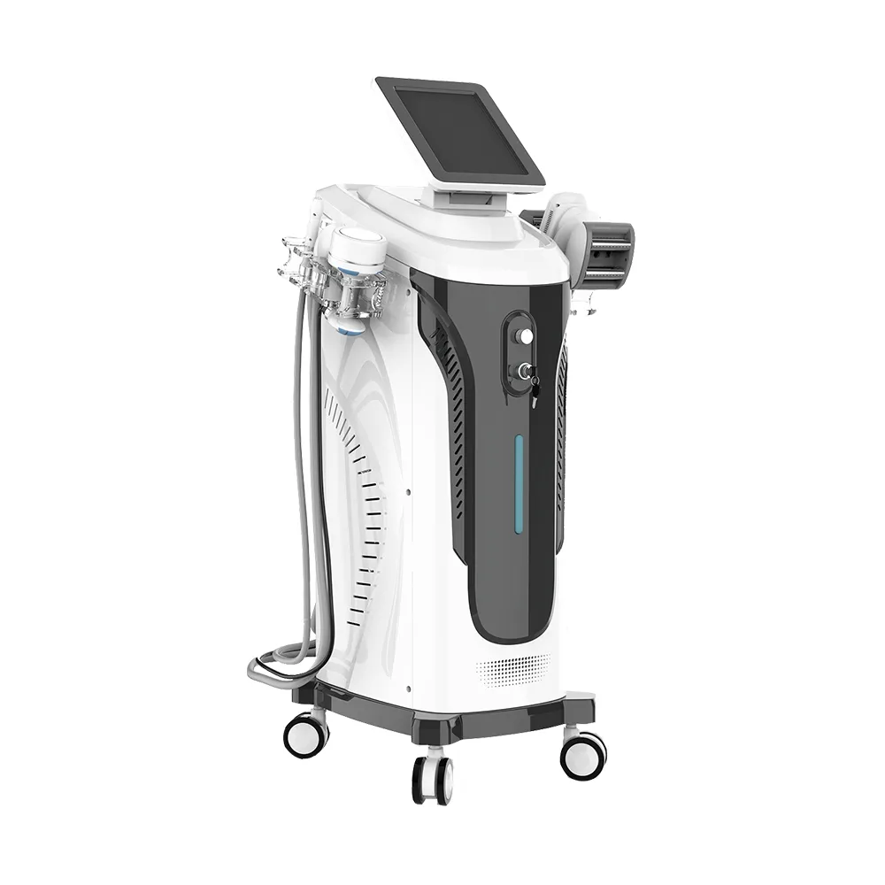 Vacuum Roller Slimming Machine with 40K Cavitation RF, Multi-Functional Beauty Equipment for Cellulite Removal, Lymphatic Drainage & Body Contouring Left Side View