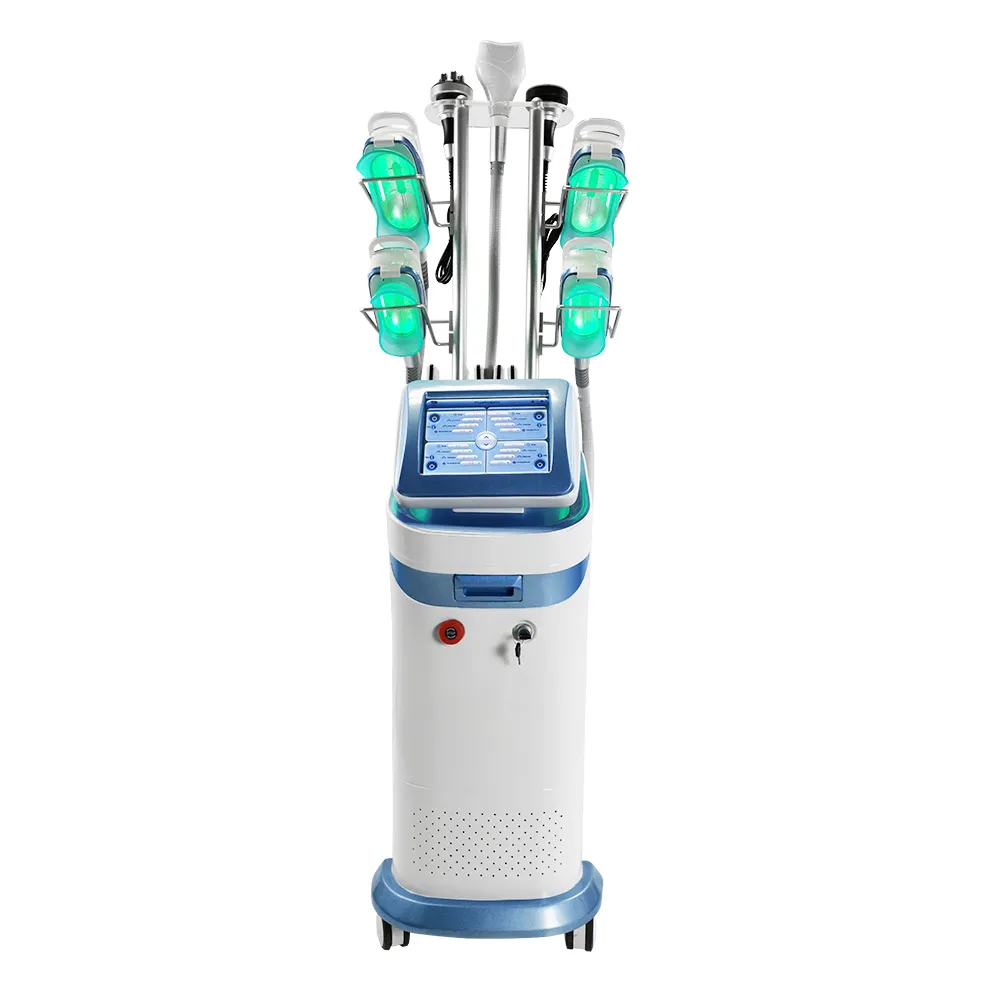 Appareil cryolipolyse professionnel multifonction à 5 poignées pour élimination graisse et remodelage corporel institut beauté