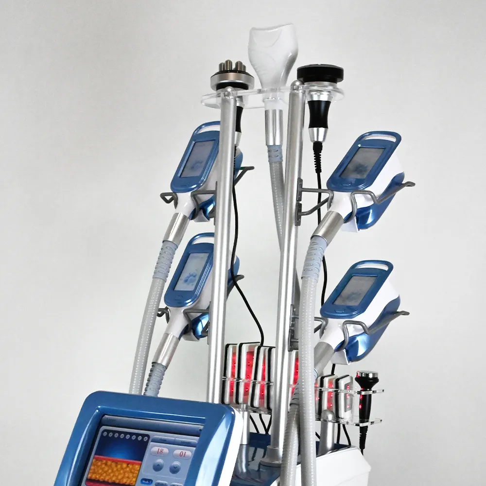 Appareil cryolipolyse professionnel avec toutes les poignées, équipement multifonction amincissant pour élimination des graisses en institut de beauté