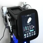 machine hydradermabrasion vue haut-gauche appareil 10 en 1 poignées soin visage professionnel