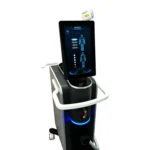 Vue de dessus machine laser diode professionnelle épilation définitive écran tactile