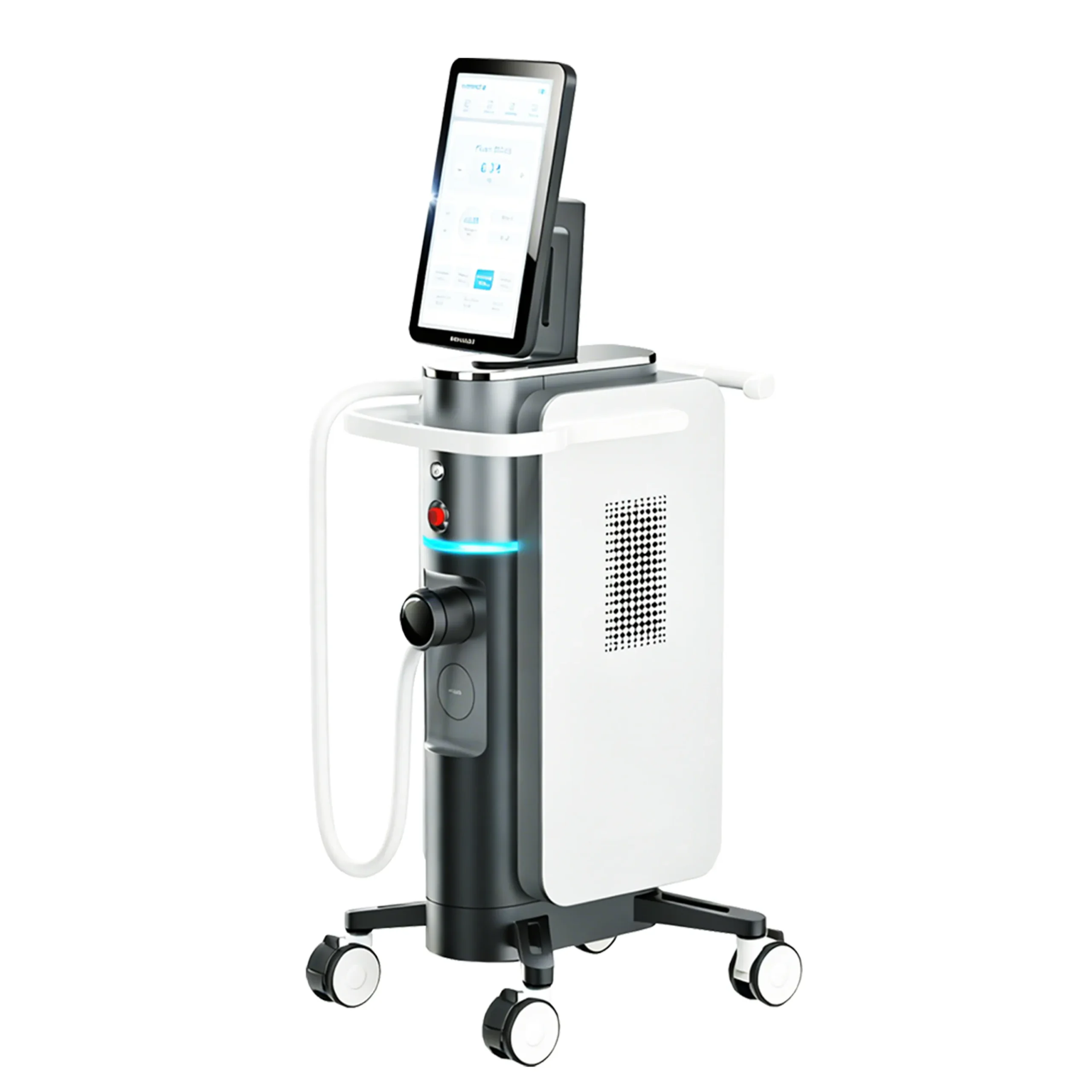 Vue latérale droite machine laser diode professionnelle épilation définitive