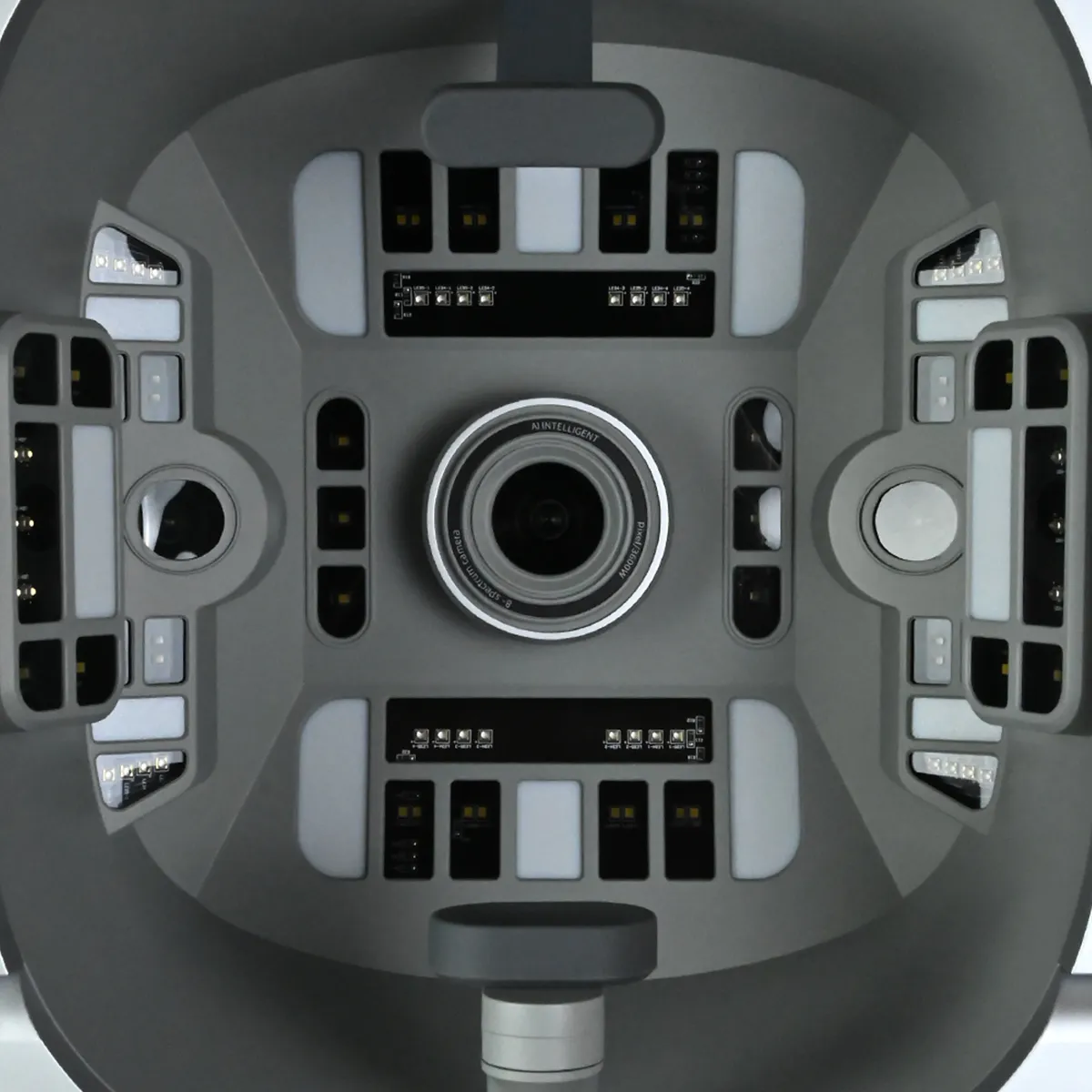 Plan rapproché 3 caméras haute résolution Analyseur de peau système de capture multi-spectres