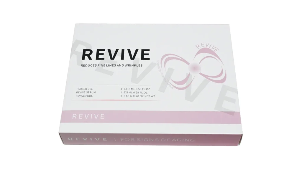 Revive Anti-Aging Wrinkle-Reducing Consumable Pod Kit for Oxygen Facial Machine, Salon Oxygen Treatment Kit for Aging Skin Fine Lines Improvement
