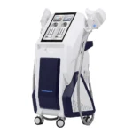 Right side view of 360 Degree Cryo Slim Machine with dual handles, commercial cryolipolysis fat freezing slimming machine equipped with 6 interchangeable 360 surround cooling probes for salon body contour fat reduction treatment