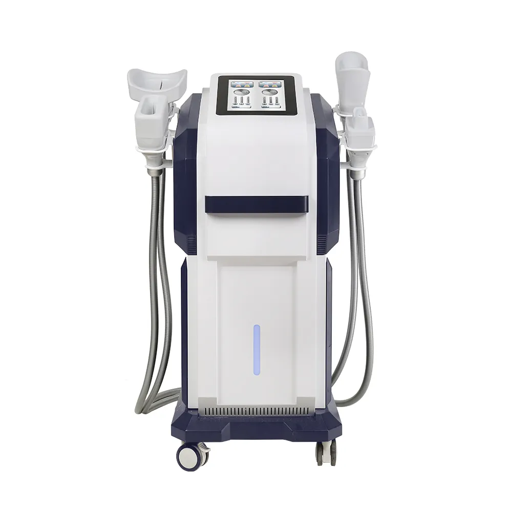 Appareil Cryolipolyse principal 4 poignées refroidissement 360°, appareil minceur professionnel perte de graisse institut beauté