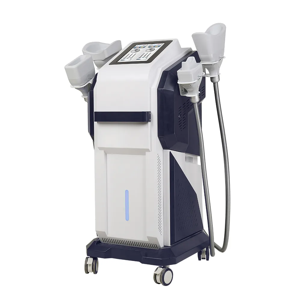 Appareil Cryolipolyse vue droite 4 poignées refroidissement 360°, appareil minceur professionnel perte de graisse institut esthétique
