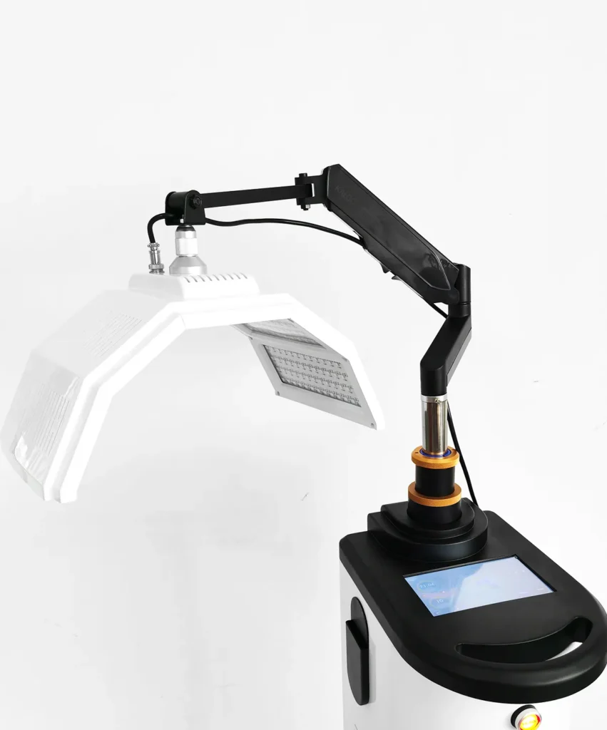 Appareil luminothérapie 7 couleurs photodynamique plan rapproché mécanisme trois axes réglable équipement esthétique professionnel
