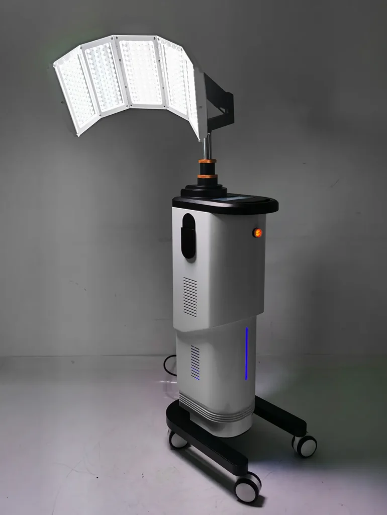 Appareil luminothérapie 7 couleurs photodynamique panneau LED lumière blanche activé équipement esthétique mobile sur roulettes