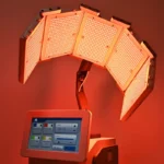 Appareil Luminothérapie Visage professionnel mode lumière jaune, machine photothérapie LED apaisant peau sensible pour institut de beauté