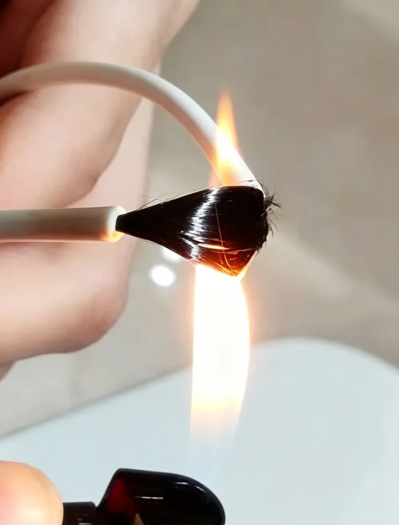 Test ignifugé du fil chauffant en fibre de carbone équipant le Sauna Dôme Japonais à infrarouge lointain