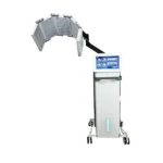 Vertical LED light therapy machine, professional PDT photodynamic facial light device with curved foldable LED panel for salon facial skincare treatment