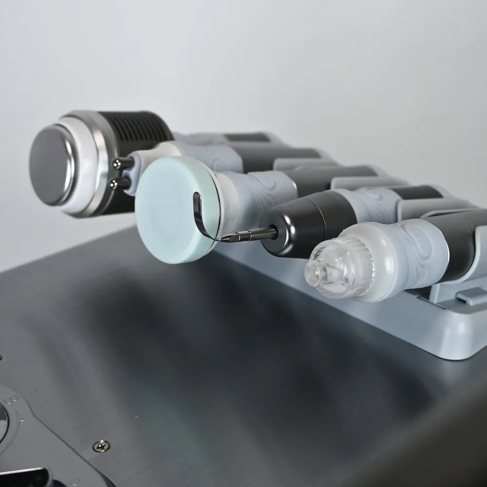 Smart Ice Blue Portable Hydro Dermabrasion Machine Handpieces Close-up Detail View