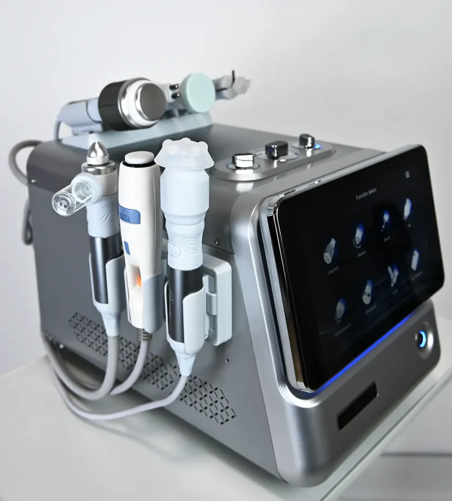 Smart Ice Blue Portable Hydro Dermabrasion Machine Left Side Product Detail View