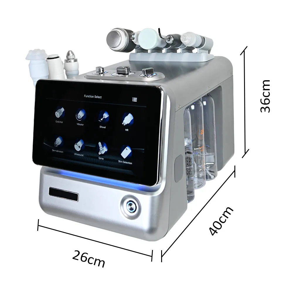 Product Dimensions of Smart Ice Blue Portable Hydro Dermabrasion Machine