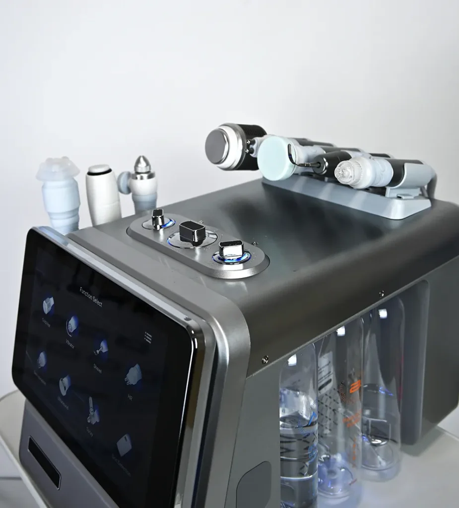 Smart Ice Blue Portable Hydro Dermabrasion Machine Right Side Product Detail View
