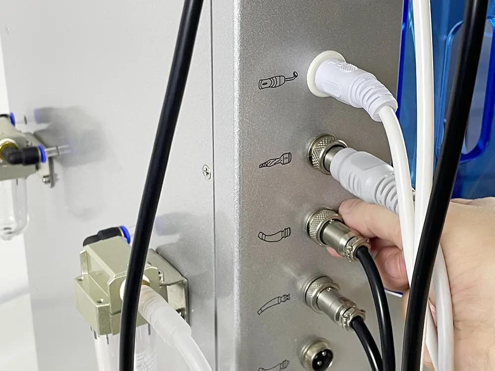 Plug face ultrasound handle for 15 in 1 Hydradermabrasion Machine