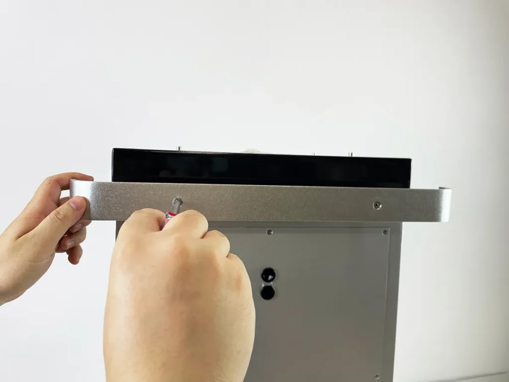 Install rear crossbeam for 15 in 1 Hydradermabrasion Machine