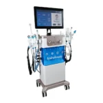 Appareil hydraskin hydrodermabrasion vue gauche, machine de soin visage professionnel pour institut de beauté