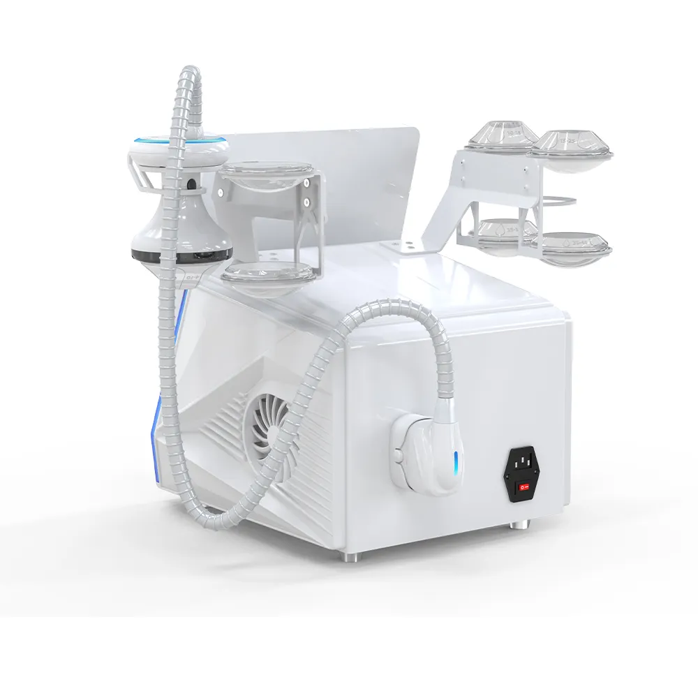 Back view of Piezoelectric Focused Shockwave Therapy Machine for physiotherapy pain treatment