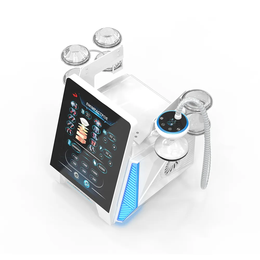 Top view of Piezoelectric Focused Shockwave Therapy Machine for physical pain rehabilitation