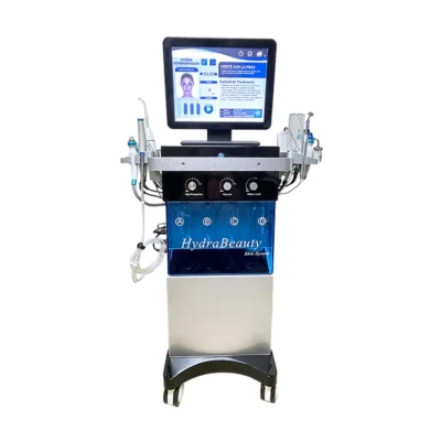 Machine multifonction 15 en 1 hydrodermabrasion professionnelle pour institut de beauté avec écran tactile